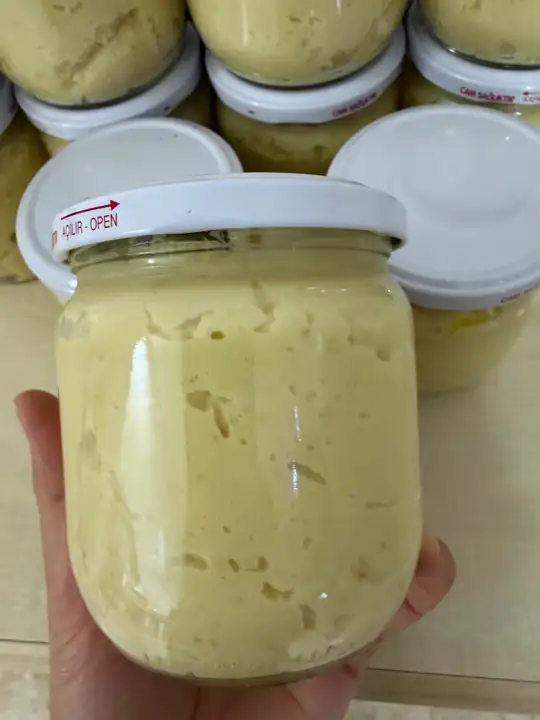 400 gr cam kavanoz sarımsak püresi
